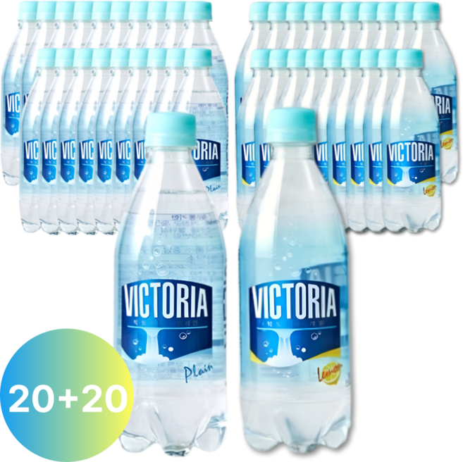 더 빅토리아 탄산수 플레인 500ml 20개 + 레몬 500ml 20개