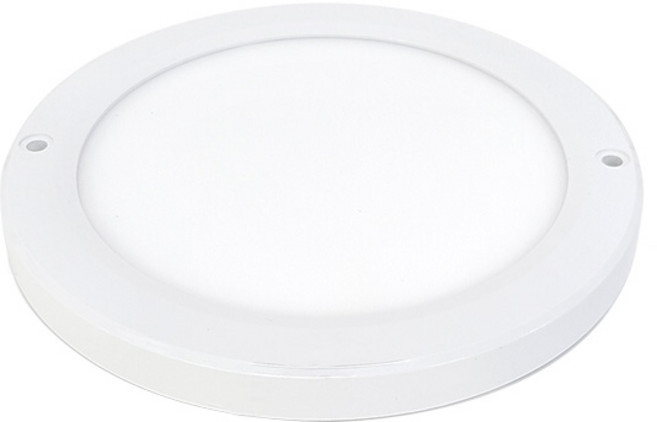 장수램프 LED 8인치 엣지원형 직부등 20W 현관 복도 조명 천장등, 주백색(아이보리빛)