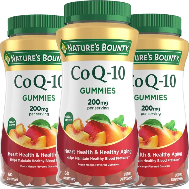 네이처스바운티 CoQ-10 코큐텐 코엔자임 Q10 구미 200mg, 3개, 60정 - 쿠팡
