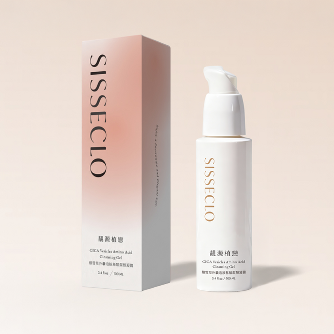 SISSECLO 靚源植戀 積雪草外囊泡胺基酸潔顏凝露 100ml, 1個