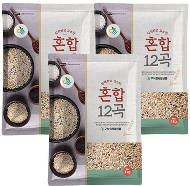 국산 혼합12곡 1kg x 3봉, 단품, 단품