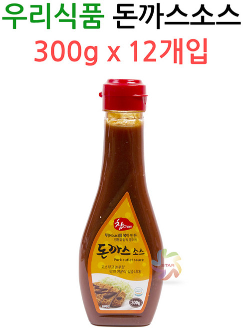 참 돈까스 소스, 300g, 12개