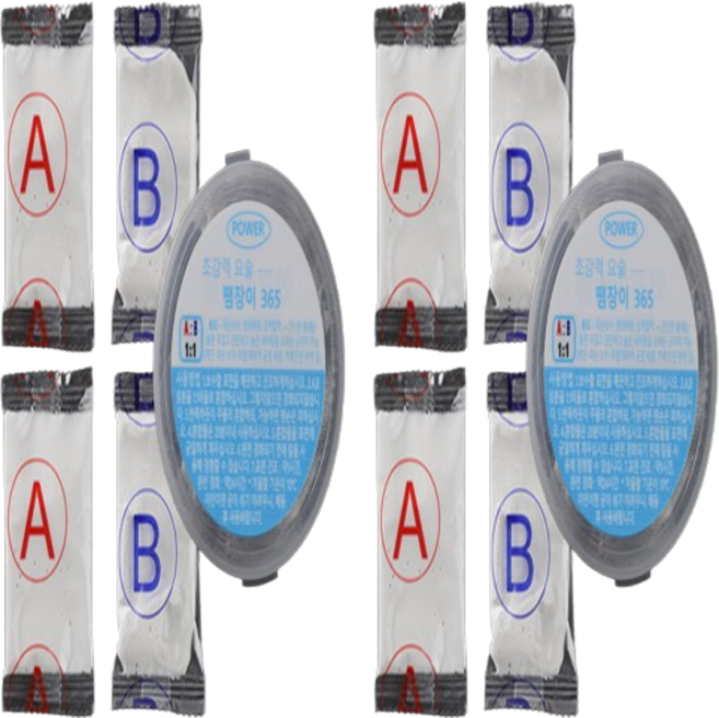 홈쇼핑정품 요술땜장이365 초강력 금속 목재 고무 타일 생활용 산업용 강력 다용도 만능퍼티 접착제 하드형, 2세트