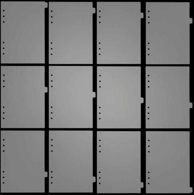 A5 12PCS 투명 종이 인덱스 분배기 바인더 플래너 노트북 편지지 액세서리에 대 한 6 구멍, 03 A5 12pcs