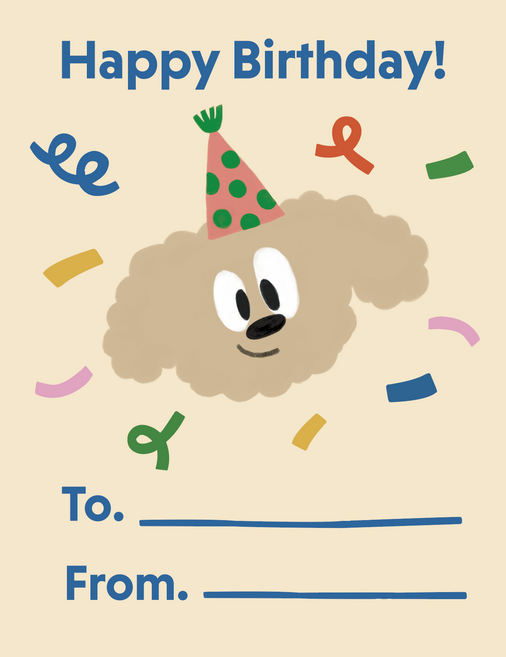 [뽀짝팩토리] 생일축하 스티커 생일축하해 생일 스티커 어린이집 유치원 30매, 강아지