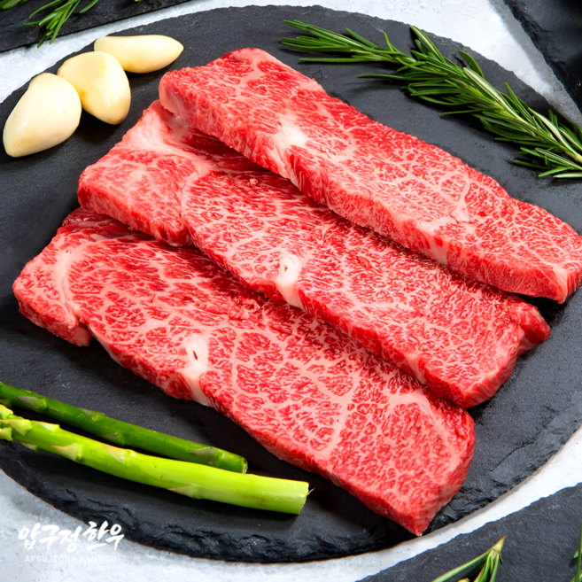1++등급 한우 살치살 300g | 구이용 특수부위 스테이크 마블링 캠핑 고급 투뿔 마장동 프리미엄 소고기 추천 [냉장] 압구정한우, 1개