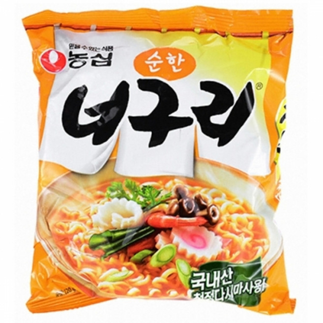 농심 순한 너구리 120gx20봉지(반박스), 20개