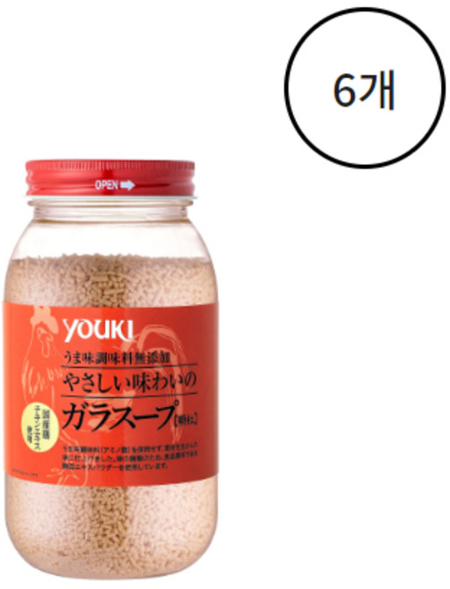 유우키 식품 부드러운 맛의 조미료, 400g, 6개