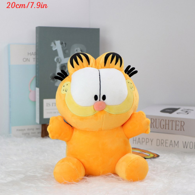 가필드 가족 Kawaii 부드러운 장난감 귀여운 만화 고양이 Odie 박제 동물 Peluche 인형 생일 선물 아이, J, 1개