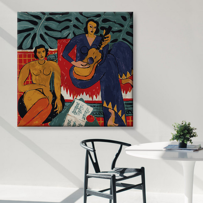 아트픽스 DIY 명화그리기 유화그리기 컬러링북 팝아트 동물 인물, F10-앙리마티스뮤직, 1개