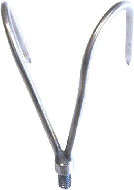 접이식 3단 뜰채봉 해루봉 뜰채망 수초낫 갈고리, 두발갈고리(촉)