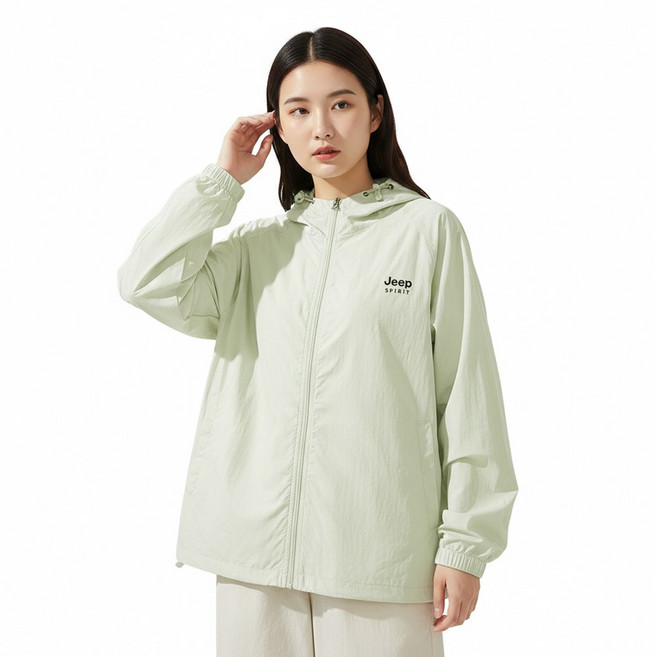 지프스피릿 자외선 차단 초경량 냉감 후드 바람막이 여름 기능성 외투 2360