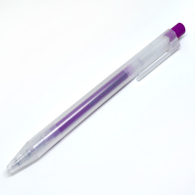 무인양품 무지 볼펜 노크식 젤 잉크, 퍼플