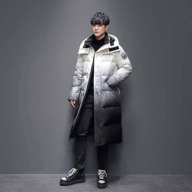 男士風衣羽絨大衣保暖長版外套