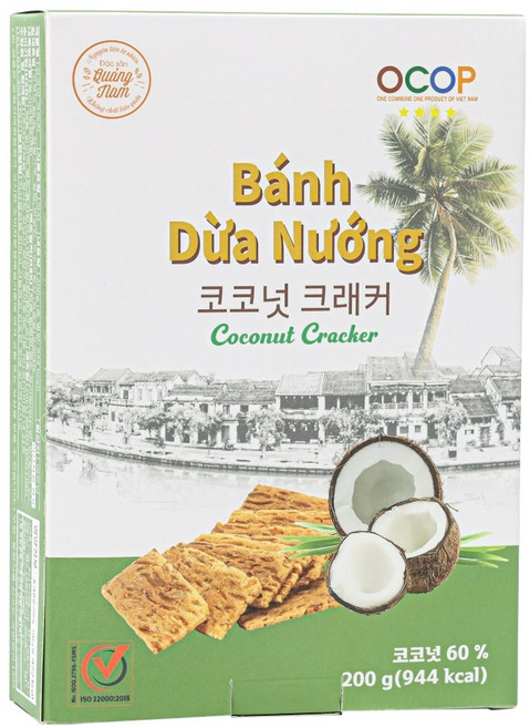 베트남 다낭 찹쌀 코코넛크래커 15개입*4박스, 4개, 200g