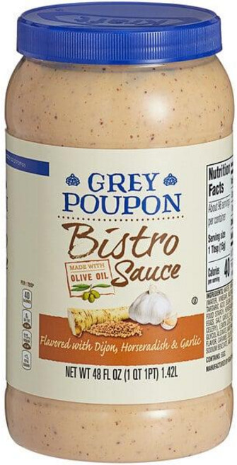 미국 그레이 푸퐁 Grey Poupon Poupon Bistro Sauce 비스트로 소스 업소용 대용량, 1개, 1.42L