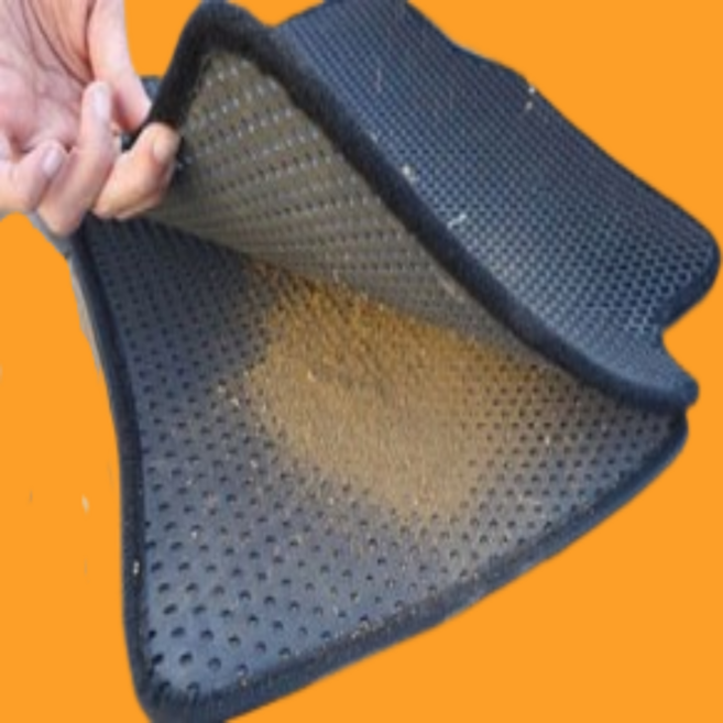 늘품 친환경 자동차 카매트 발판, 1)운전석+조수석, 벌집매트