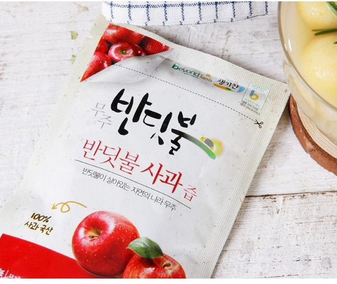 무주 반딧불 사과즙 25년 햇 사과 NFC착즙 생사과즙, 120ml