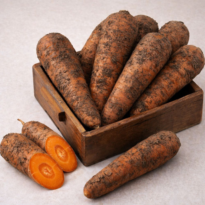 꿀품 국내산 제주 구좌 당근 햇당근 흙당근, 1개, 3kg (중)