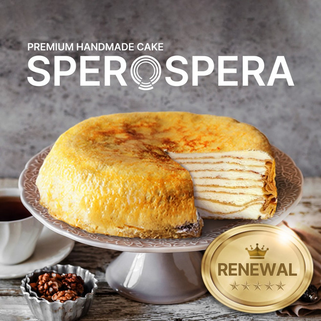 [스페로스페라] 시그니처 밀크 크레이프 케이크, 1개, 810g