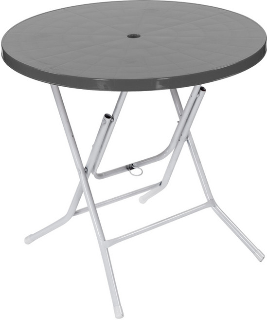 플라스틱테이블 원형테이블 야외테이블 편의점 포장마차 간이 접이식, 그레이