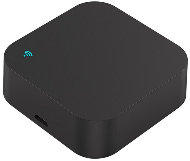 Tuya Smart Wi -Fi RF IR 원격 제어 433MHz/315MHz 지원 Alexa Google Home- 에어컨 및 TV를위한 유니버설, 검은색