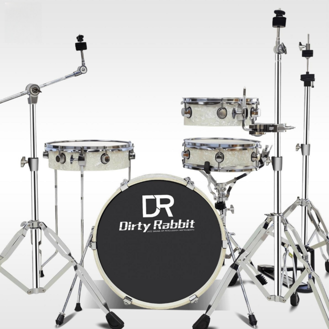 이스턴 코리아 DR STREET 드럼 세트 4기통 공연 합주 버스킹 라이브, 1세트, 크리스탈 화이트