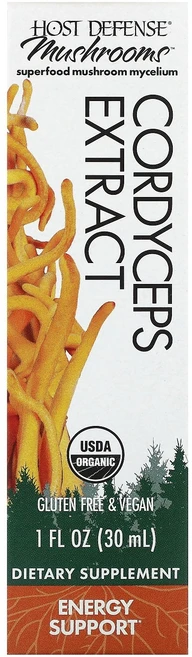 Host Defense Mushrooms Cordyceps Extract 1 fl oz 30 ml, Host Defense, Mushrooms, Cordy, 30ml - 쿠팡
