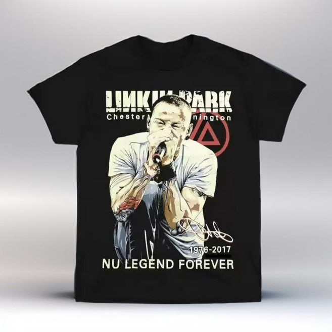 남성용 린킨파크 월드투어 기념 반팔티 (LINKIN PARK 록 밴드 티셔츠)