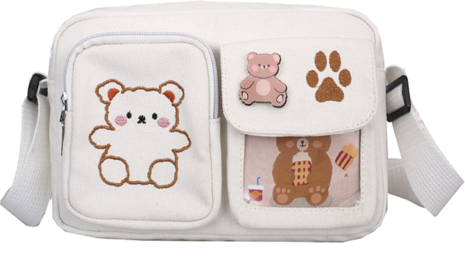 SYG 초등학생 곰돌이 크로스백 메신저백 어린이가방