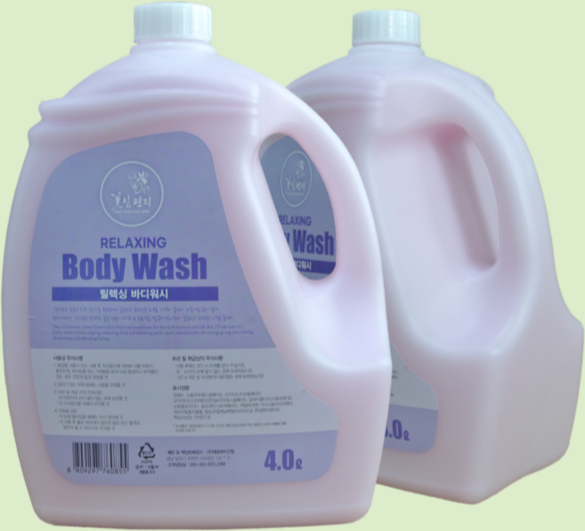 릴렉싱 바디워시 대용량4000ml 1BOX(4ea) 바디케어 업소용 목욕탕용 리필용 가성비갑, 4개, 4L