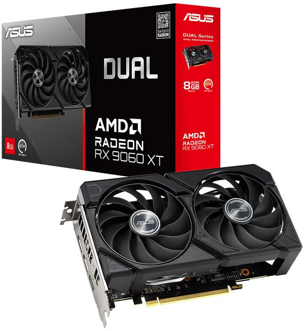 ASUS DUAL 라데온 RX 9060 XT D6 8GB 대원씨티에스