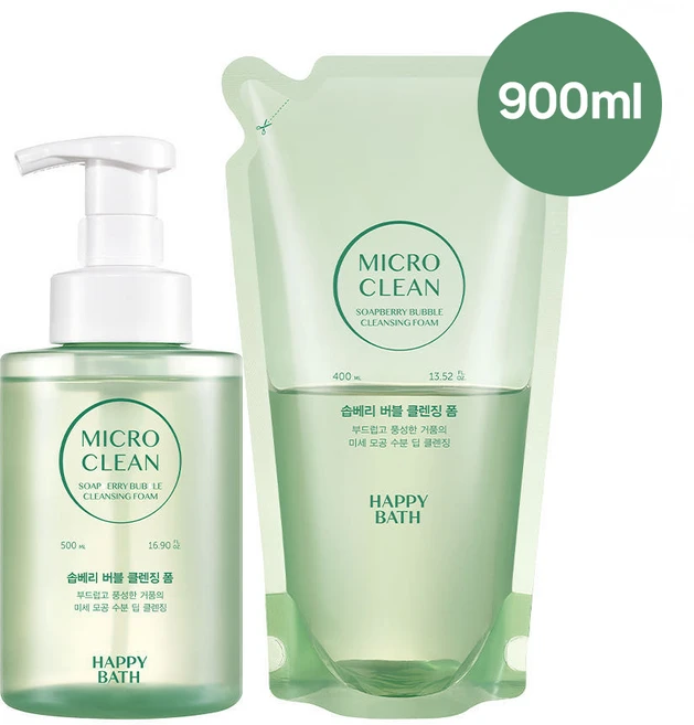 해피바스 솝베리 오리지널 버블폼, 1개, 900ml - 쿠팡