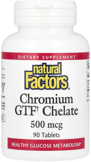 Natural Factors 크로뮴 GTF 킬레이트 500mcg 90정, NaturalFactors크로뮴GTF킬레이트500mcg, 1개 - 쿠팡