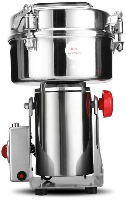 中藥粉碎機 商用三七打粉機 家用小型磨粉機 超細研磨機, 110伏美規2500克功率電機4500W