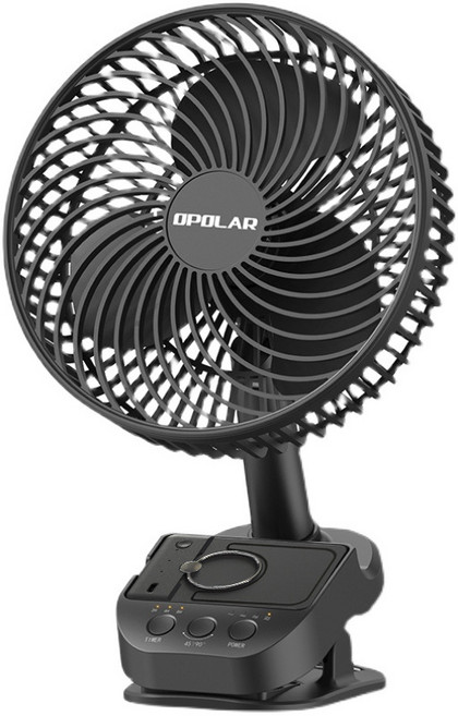 샤오미 OPOLAR 8인치 선풍기 집게형 WH81 휴대용 미니팬 클립 무소음, 검정색