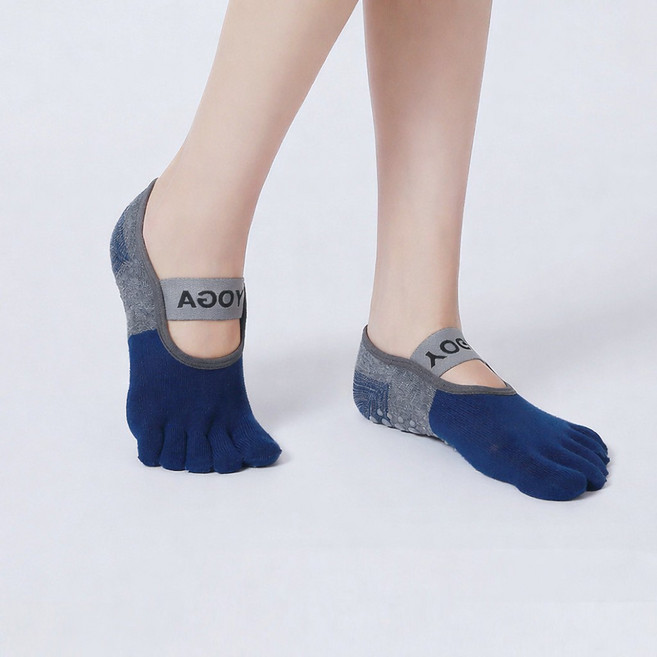 티나 여성용 논슬립 발가락 요가양말 스트랩형 필라테스 홈트 운동 미끄럼방지 요가삭스/토삭스