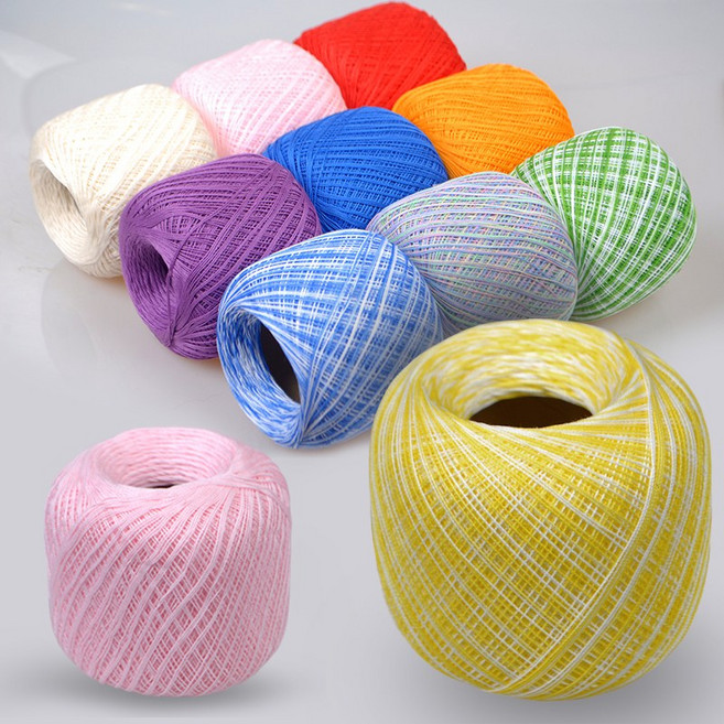 미소털실 파이스타 레이스 뜨개실 50g, 블랙, 1개