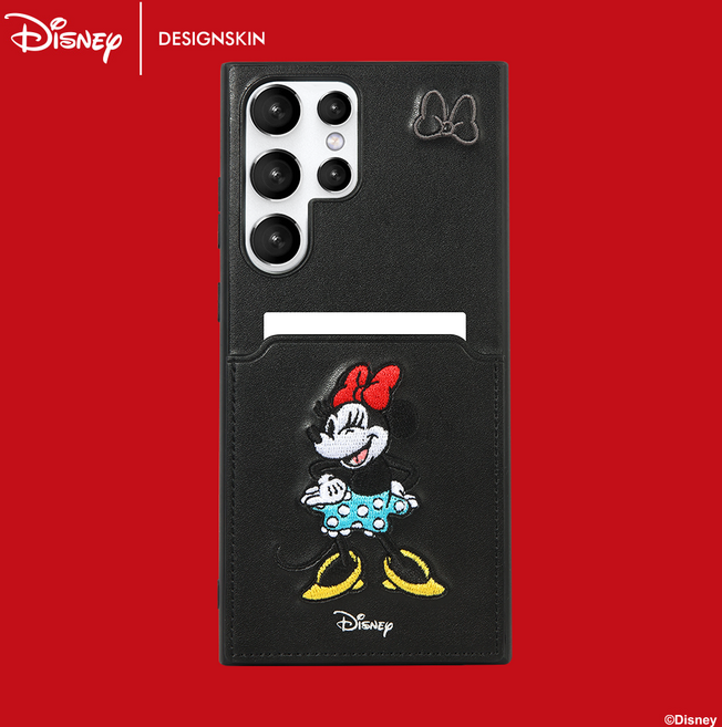 디자인스킨 디즈니 자수 카드수납 케이스