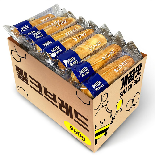 대용량 천원빵 밀크브레드 간편아침식사 회사간식, 30개, 32g