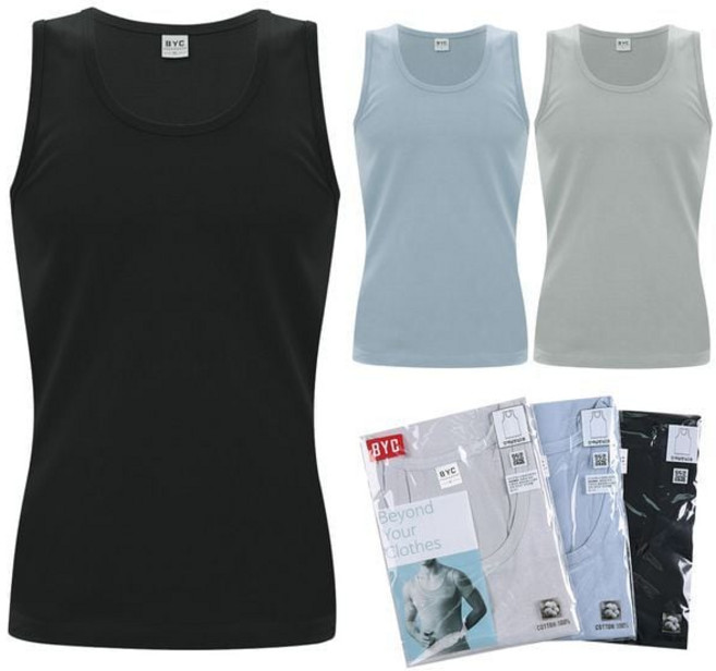 BYC 남자런닝 순면 베이직 면100 민소매 런닝구 메리야스 나시P357918431