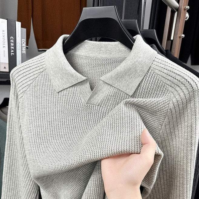 미스터먼쇼 심플라인 남성 순면 카라티