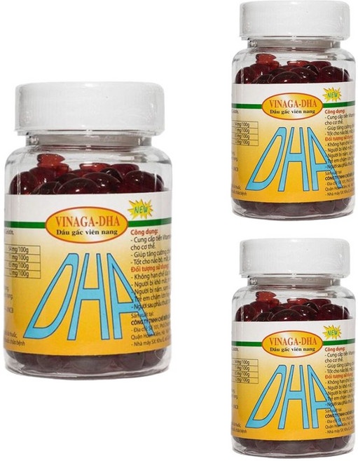 베트남 라이코펜 걱 오일 효능 100캡슐 3병 비나가, 3개, 100정