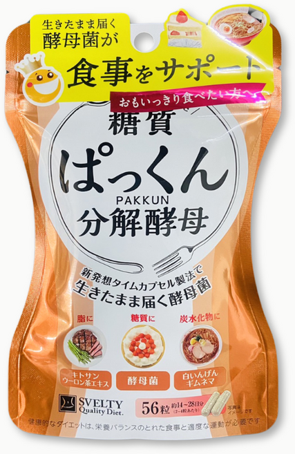 日本SVELTY PAKKUN 絲蓓緹 促進代謝, 1個, 分解酵母 56粒, 30g