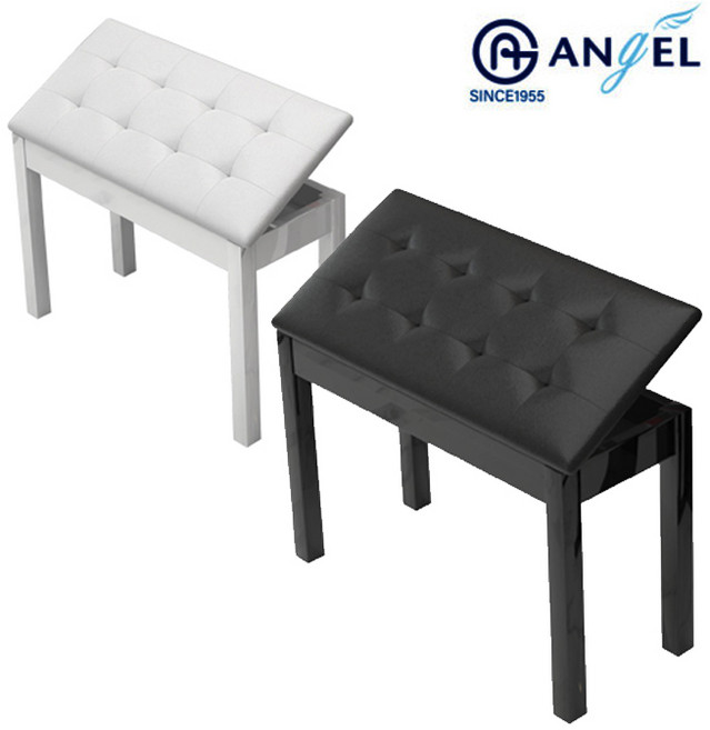 엔젤악기 피아노 더블 의자 (단품/다리디자인 랜덤) 음악학원 피아노의자 AP-BDB2B60, 엔젤악기 더블 의자_화이트(다리 디자인랜덤)