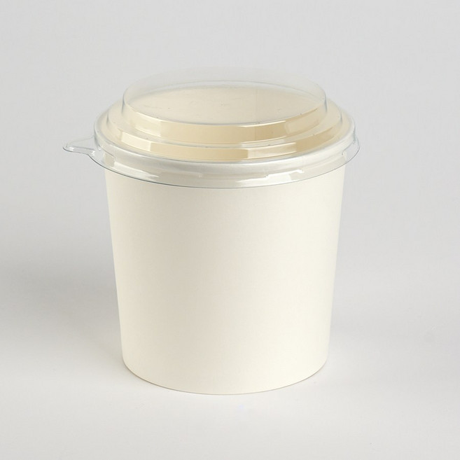 26온스 115파이 화이트 원형용기 패트뚜껑 세트, 1개, 10세트