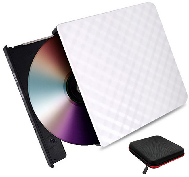 림스테일 USB 3.0 DVD RW 외장 ODD + 파우치, LM-01WH, 1개
