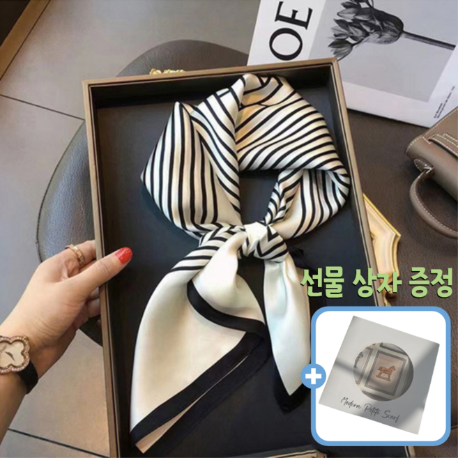 씨케이 여성 패션 쁘띠 스카프 선물 패키지 포함