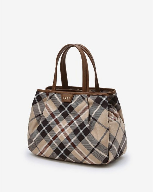 [닥스 정품/선물포장] DAKS 673 닥스 브라운 체크 토트백
