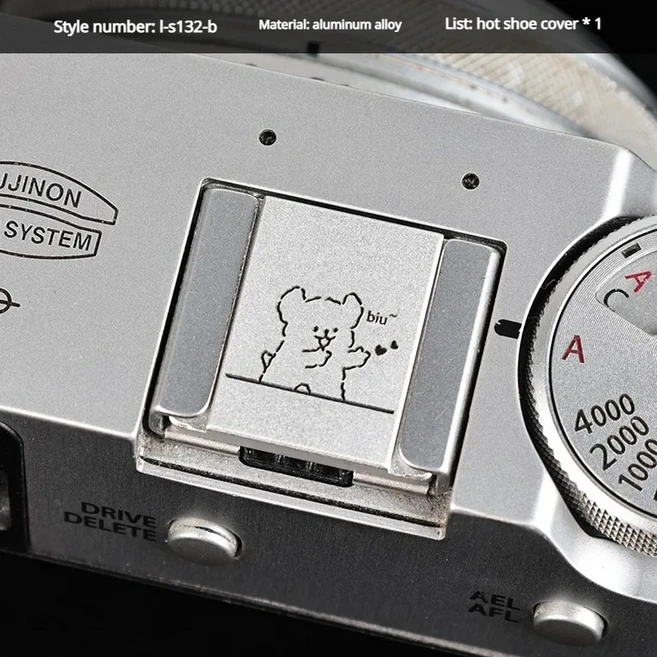 카메라 액세서리용 메탈 핫슈 커버 후지 XM5 니콘 ZFC 라이카 호환, 20 L-S132